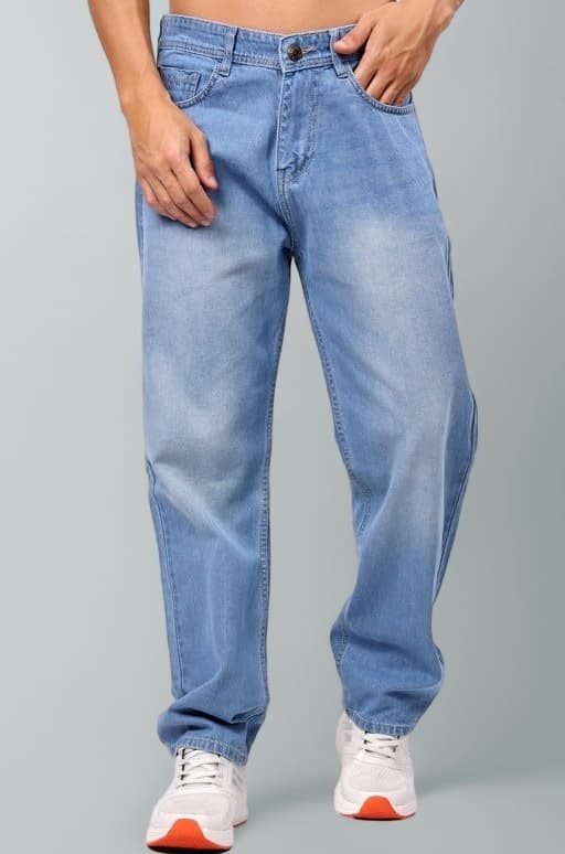 Men Jeans || Loose Fit High Rise Denim || Baggy Fit Jean's for Man || Dance Rap Rapping Style Pant for Men || Stretchable Casual Wear Jean,s || Denim Cotton Jeans (0)