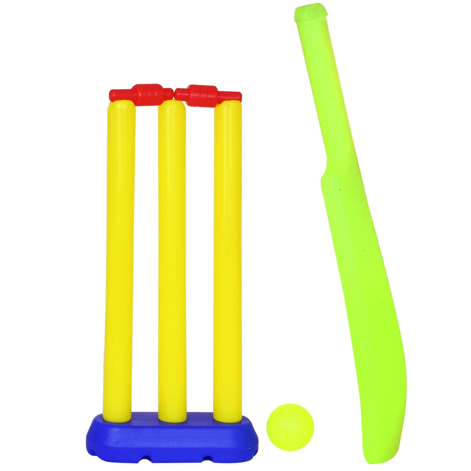 Deal Bindaas Nippon Baby Plastic Cricket Set for Kids (1-3 Years, Red, Yellow)