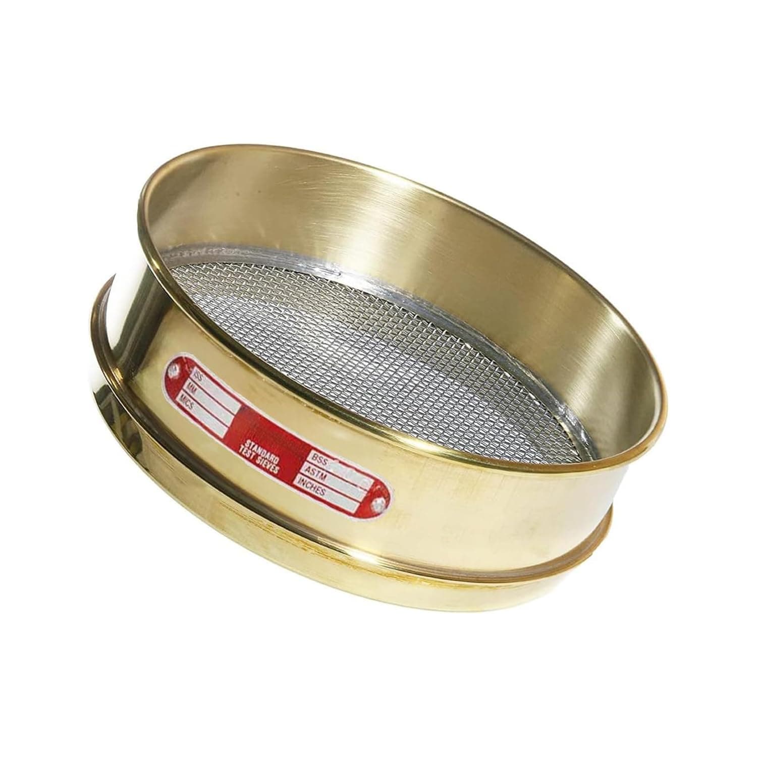 Santard Test Sieves | Brass Frame with Stainless Steel Mesh | ASTM No: 5(4.0mm), 10(2.0mm), 35(500µm), 60(250µm), 120(125µm), 230(63µm) | Particle Size Analysis, Durable Construction (ASTM NO. 35)