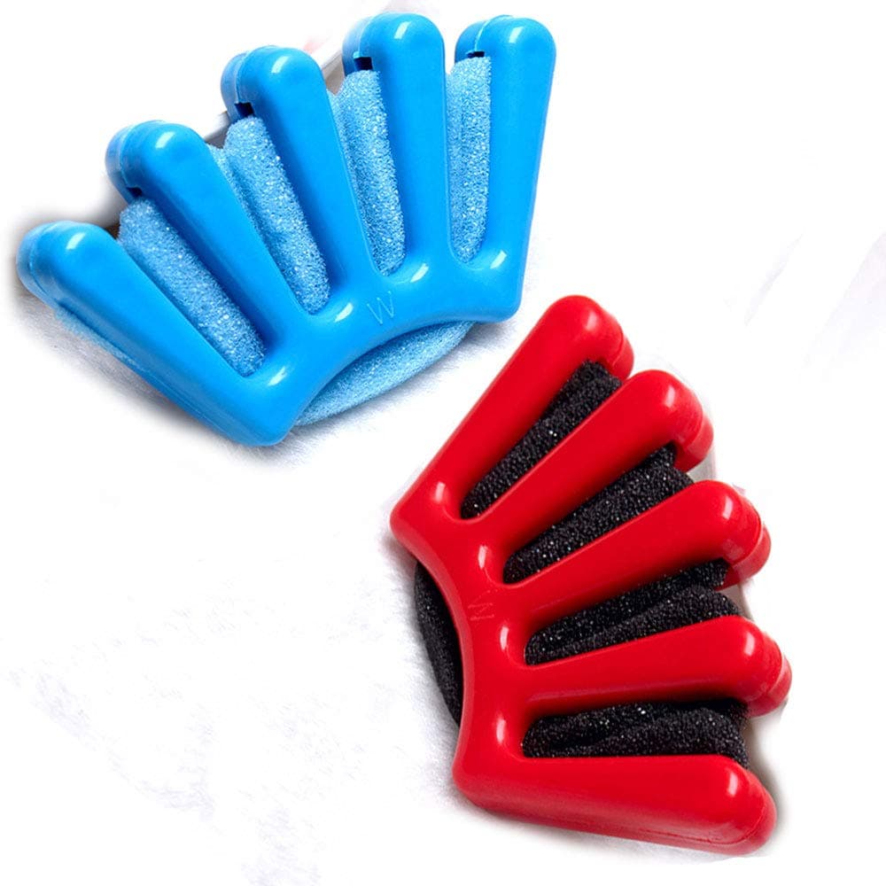 2 PCS Sponge Hair Braiding Machine Women Lady Girls DIY French Twist Plait Hair Braiding Tool Sponge Hair Styling Clip Stick Braider Braid Tool (Red、 Blue)