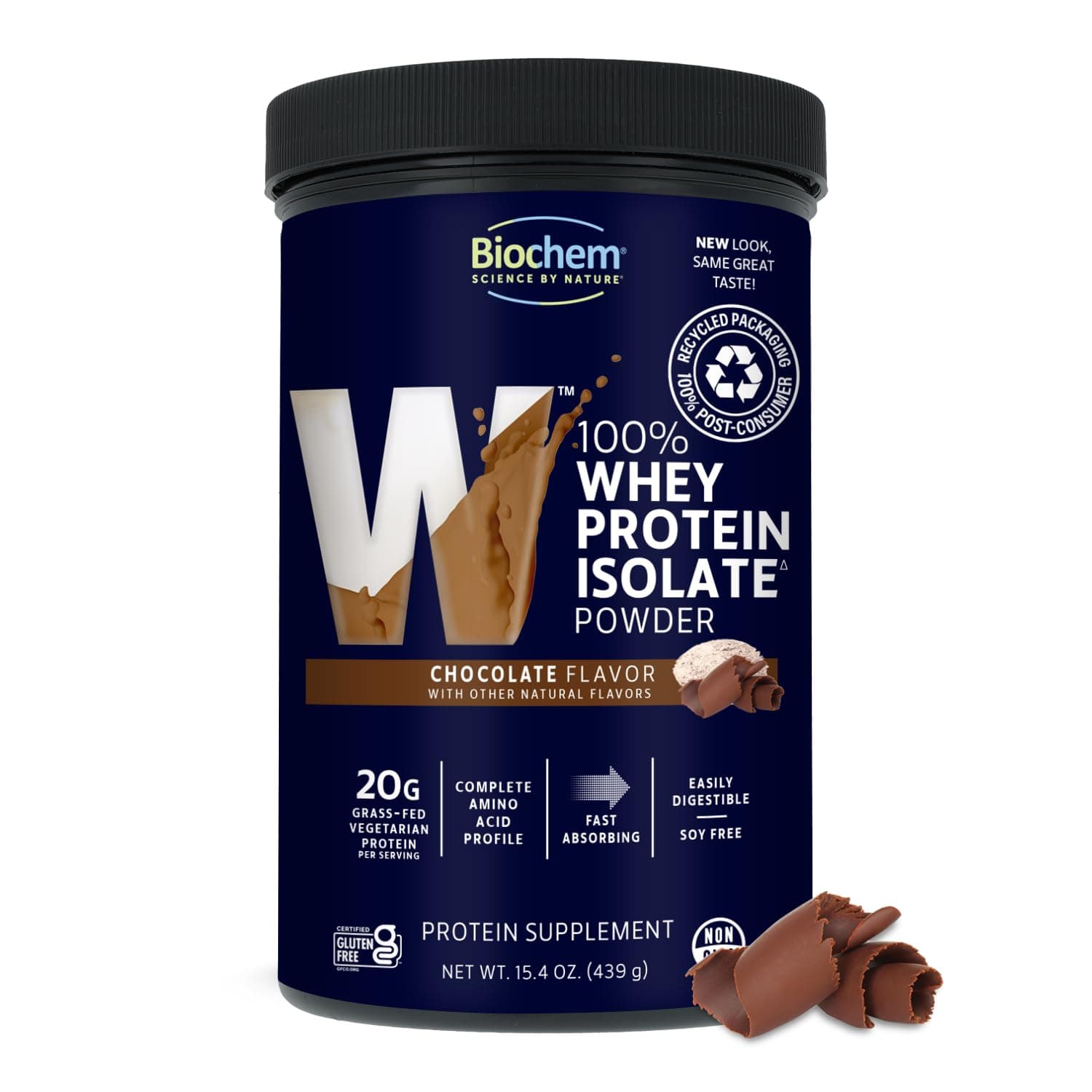 By Country Life - Whey Isolate Protein Powder Chocolate 15.4 Oz. 58774