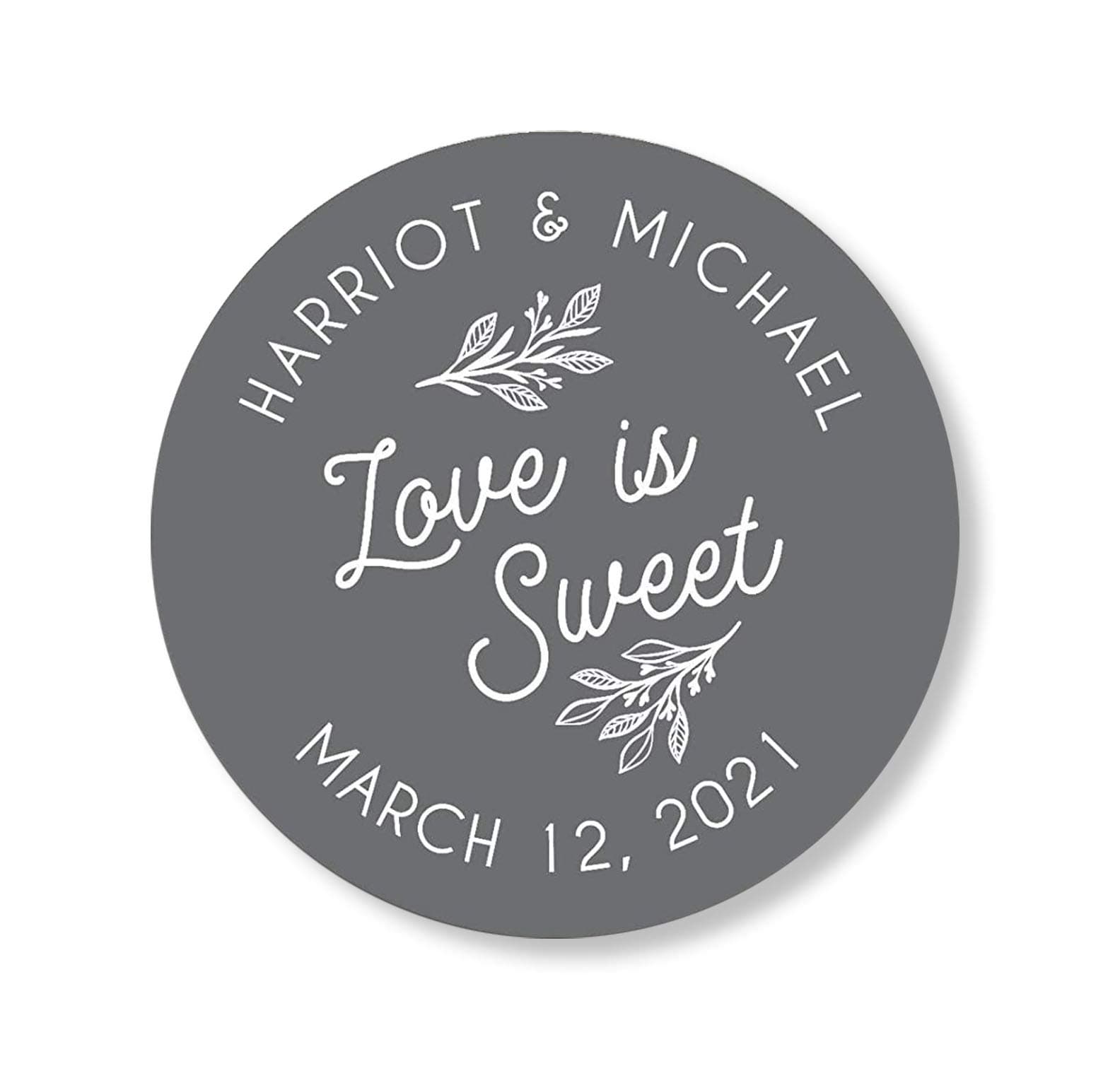 Love is sweet stickers, Love is sweet labels, Party Favor Stickers, Honey wedding favor labels F16:19