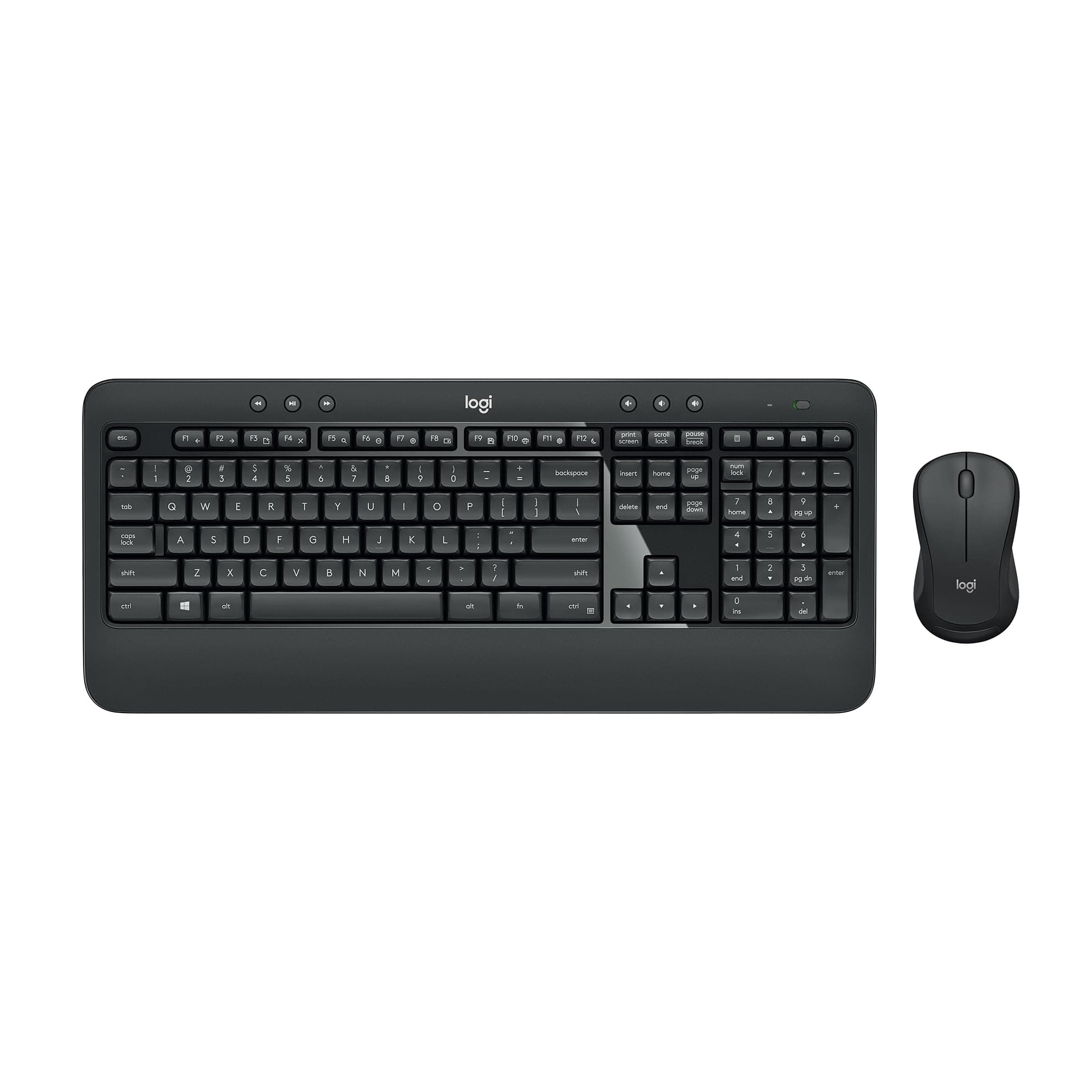 MK540 Advanced Wireless Keyboard and Mouse Combo for Windows, 2.4 GHz Unifying USB-Receiver, Multimedia Hotkeys, 3-Year Battery Life, for PC, Laptop
