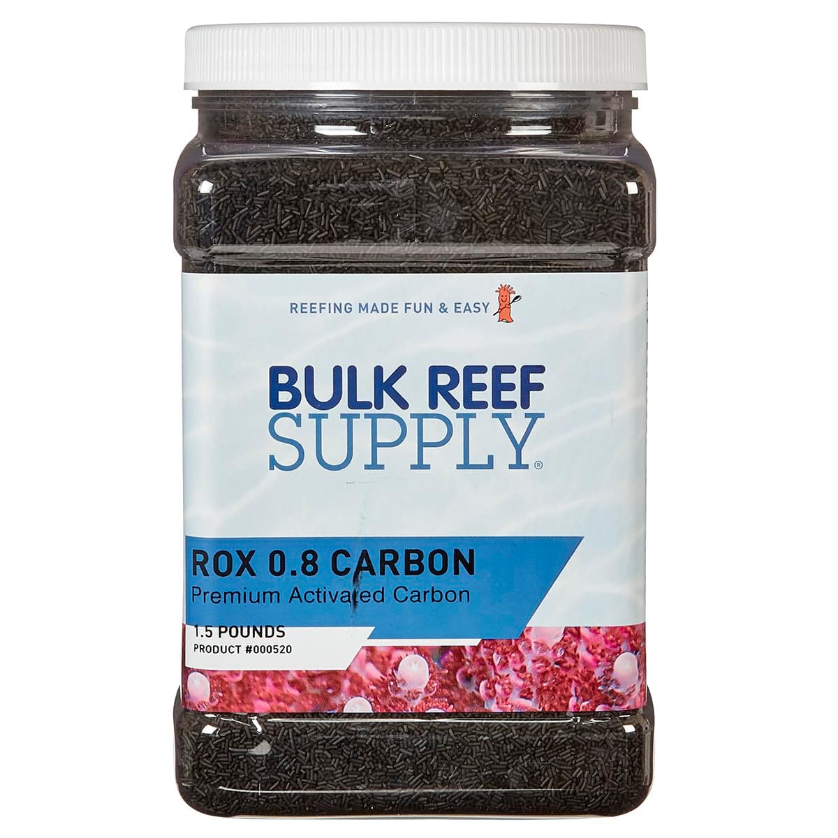 Bulk Reef Supply Premium ROX 0.8 Aquarium Carbon for Freshwater & Saltwater Aquariums (1/2 Gallon)