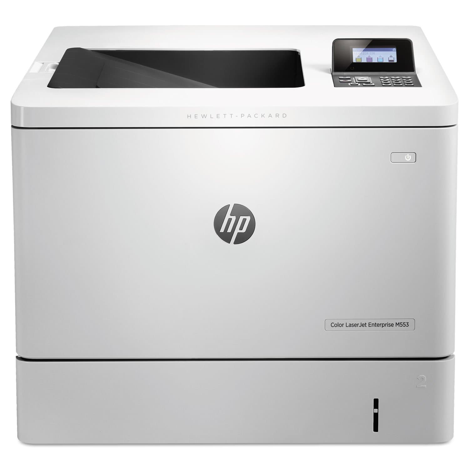 HP B5L24A#BGJ LaserJet Enterprise M553n Color Laser Printer with Built-in Ethernet (B5L24A), White, 18.9 x 18 x 15.7 inches