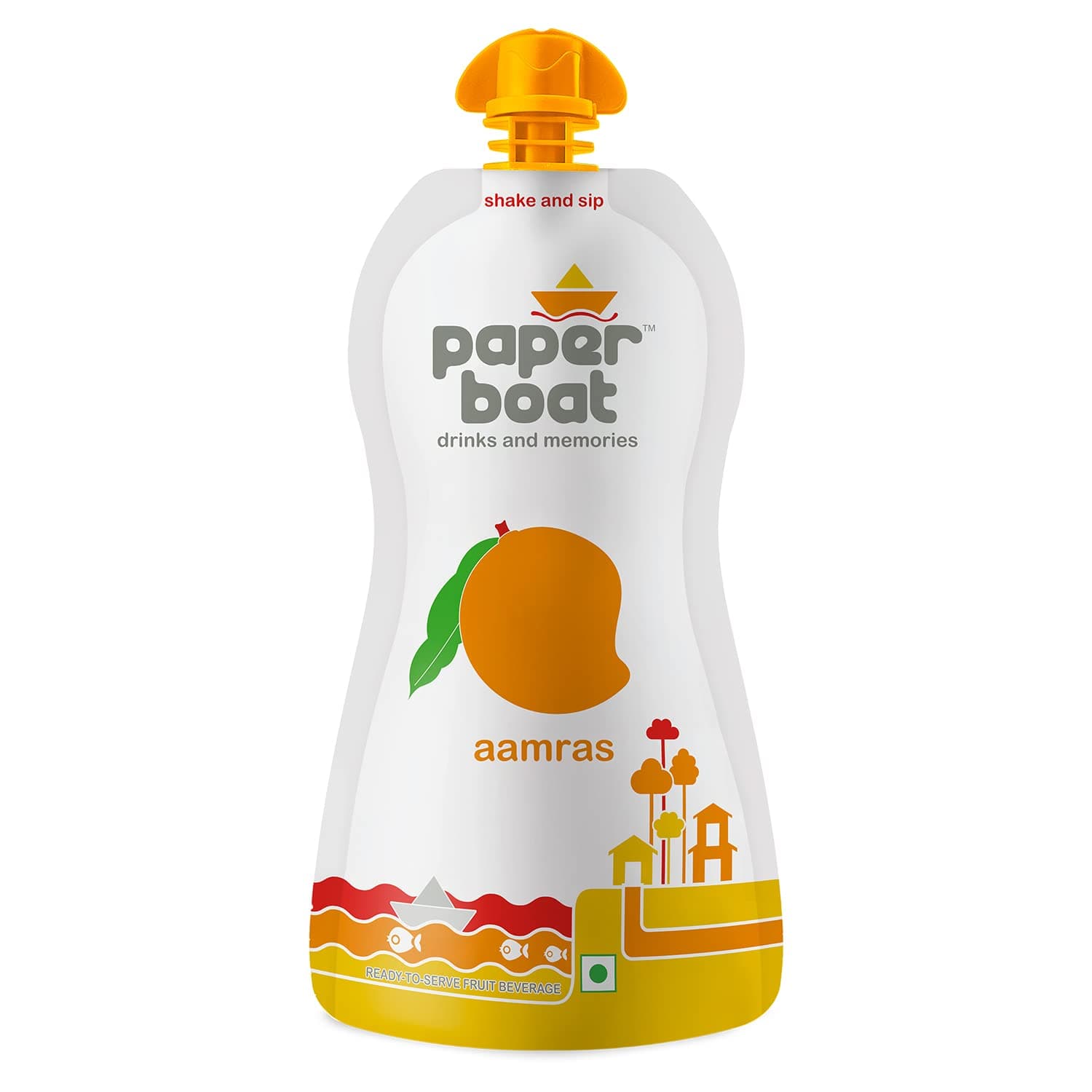 Paper Boat Aamras, Mango Fruit Juice, No Added Preservatives and Colours (200ml/215ml)