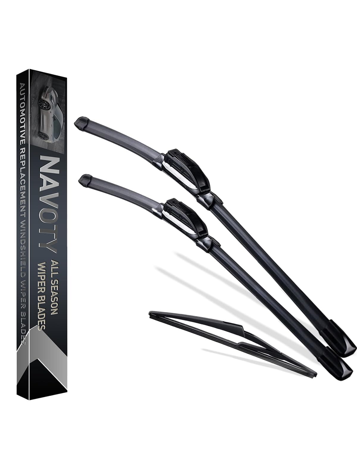 3 Wipers Factory Replacement for Nissan Kicks 2018 2019 2020-2023 Original Equipment Windshield Wiper Blades Set 26"+16"+12" (Set of 3) U/J HOOK