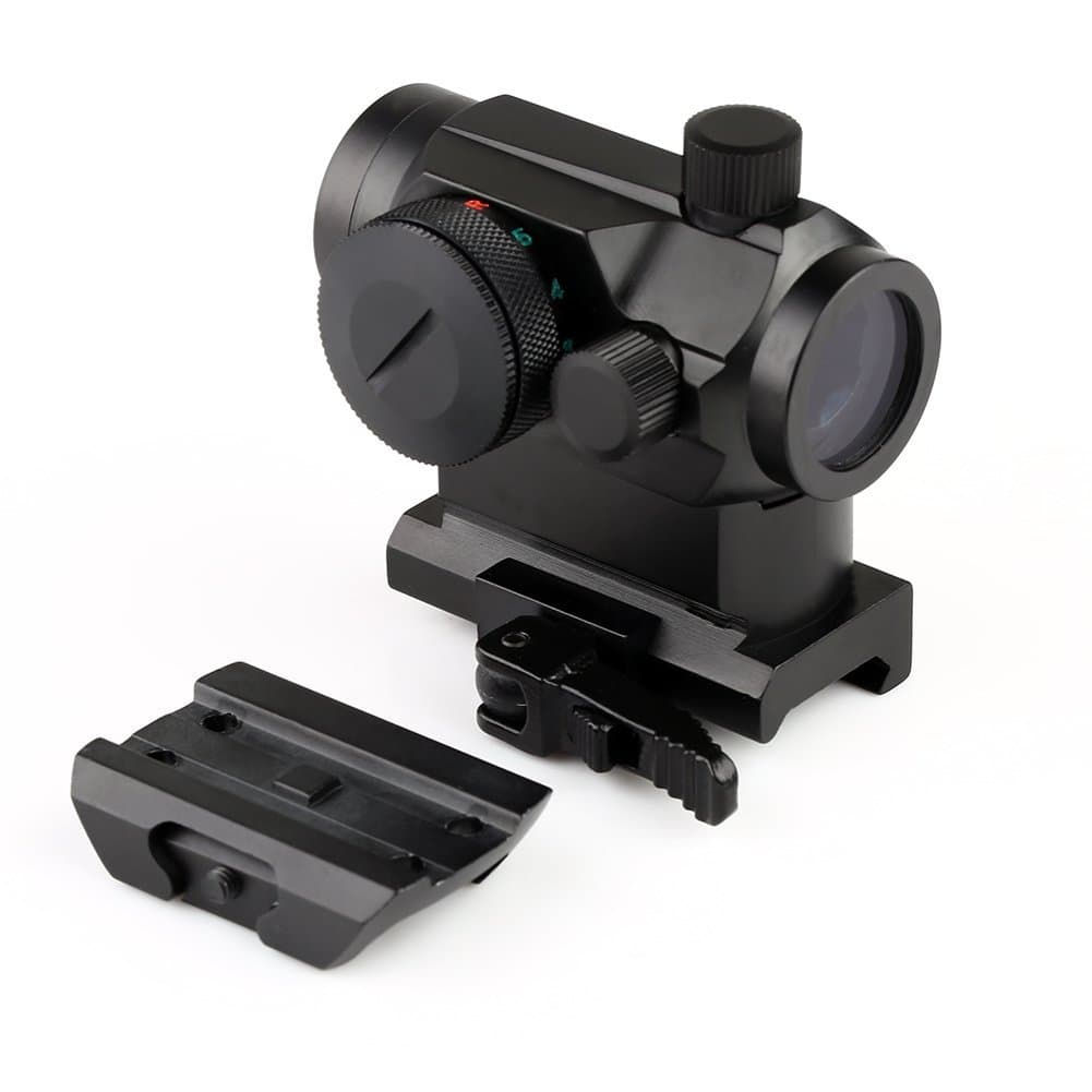 ABB Tactical Mini Micro Reflex Dot Scope Sight with QD Quick Riser Mount, Red