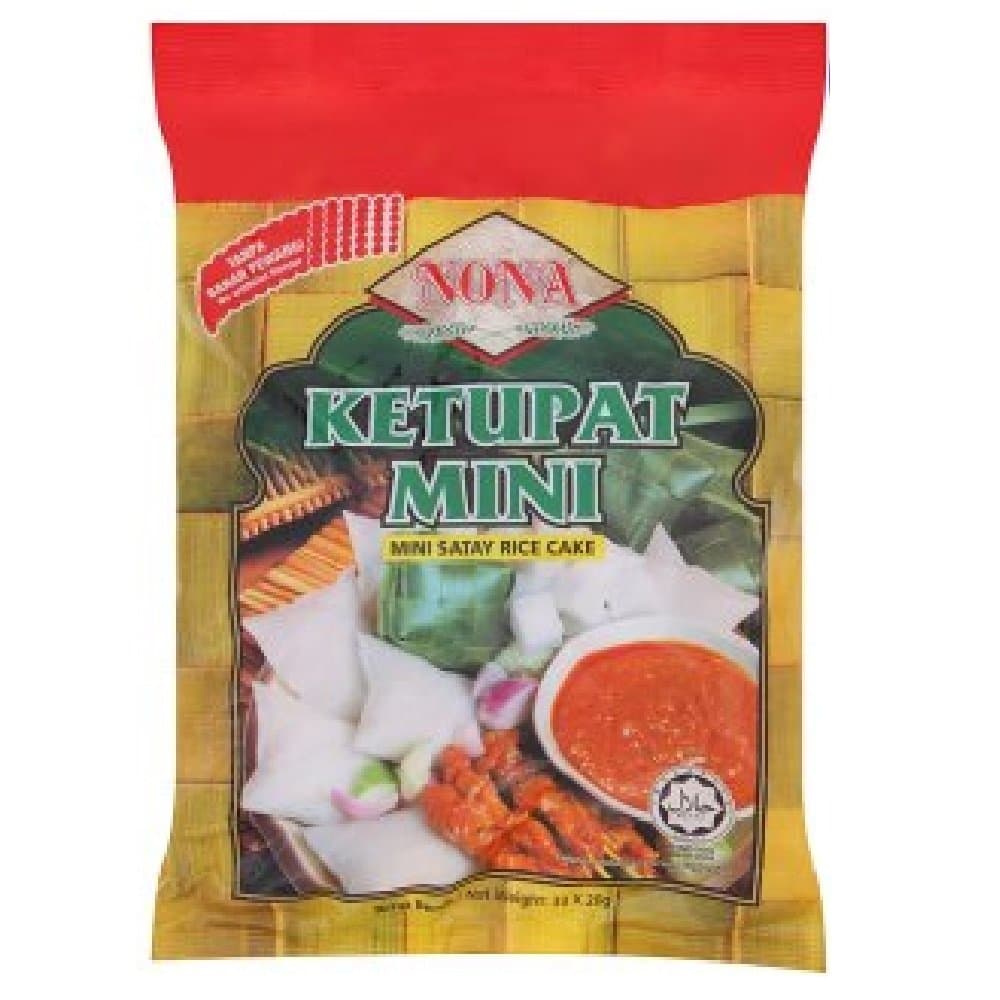 Nona Ketupat Mini Satay Rice Cake 33 x 20g (1 Pack)