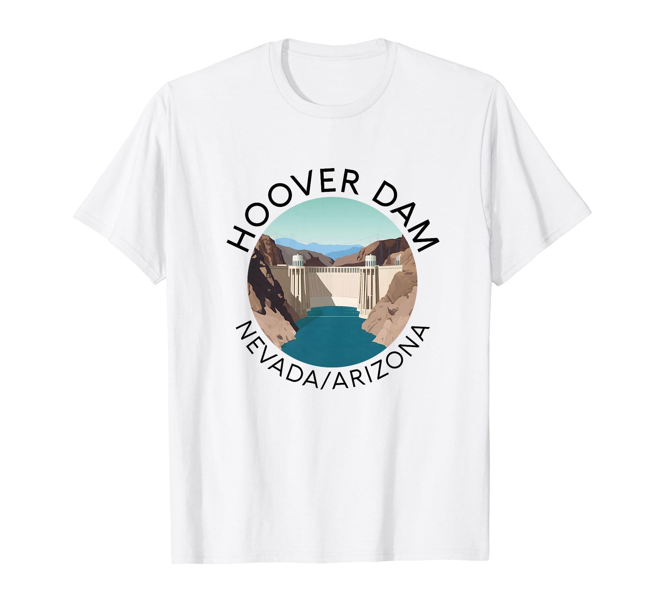Hoover Dam Nevada Arizona Colorado River Engineering Vegas T-Shirt