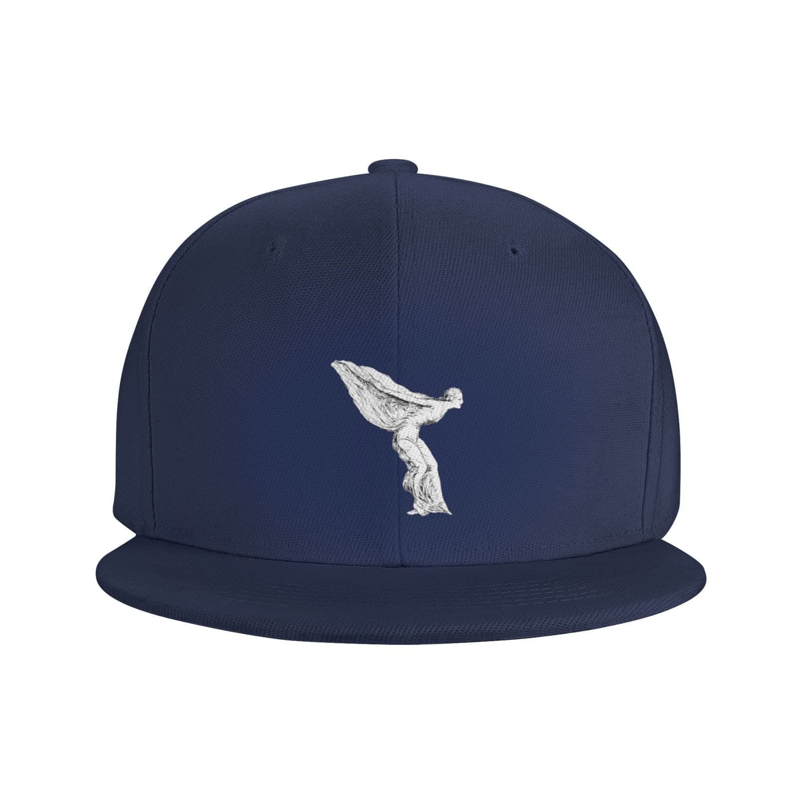 AVOJEE Unisex Rolls-Royce-Logo- Hats Baseball Cap Baseball Hat Sunhat Adjustable Fashion Outdoors Casquette, Navy Blue, One size