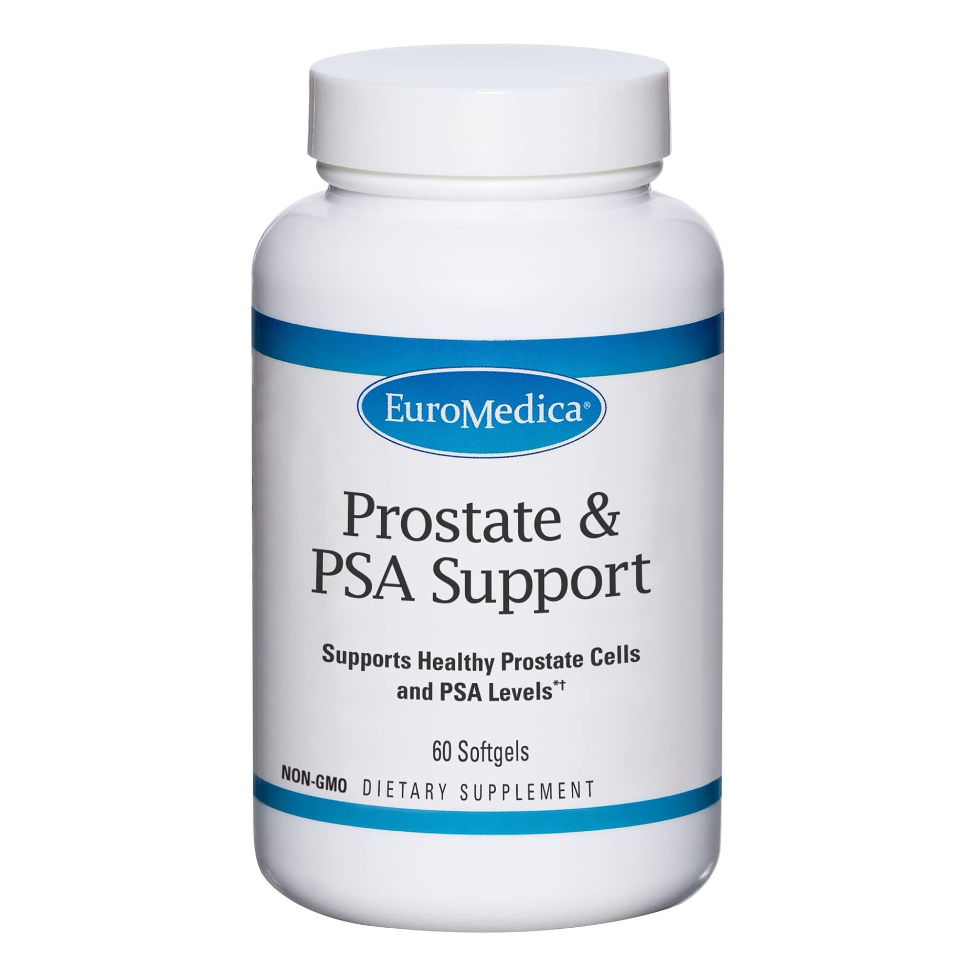 EuromedicaProstate & PSA Support - 60 Softgels - Supports Healthy Prostate Cells & PSA Levels - with Curcumin, Pomegranate Seed Oil & Vitamin D3 - Non-GMO, Gluten Free - 30 Servings