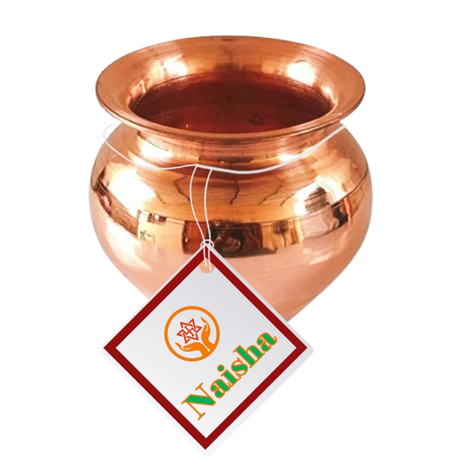Indian 100% Copper Kalash, Lota for Puja Wedding Purpose Temple Decoration 7 cm Height (Small)