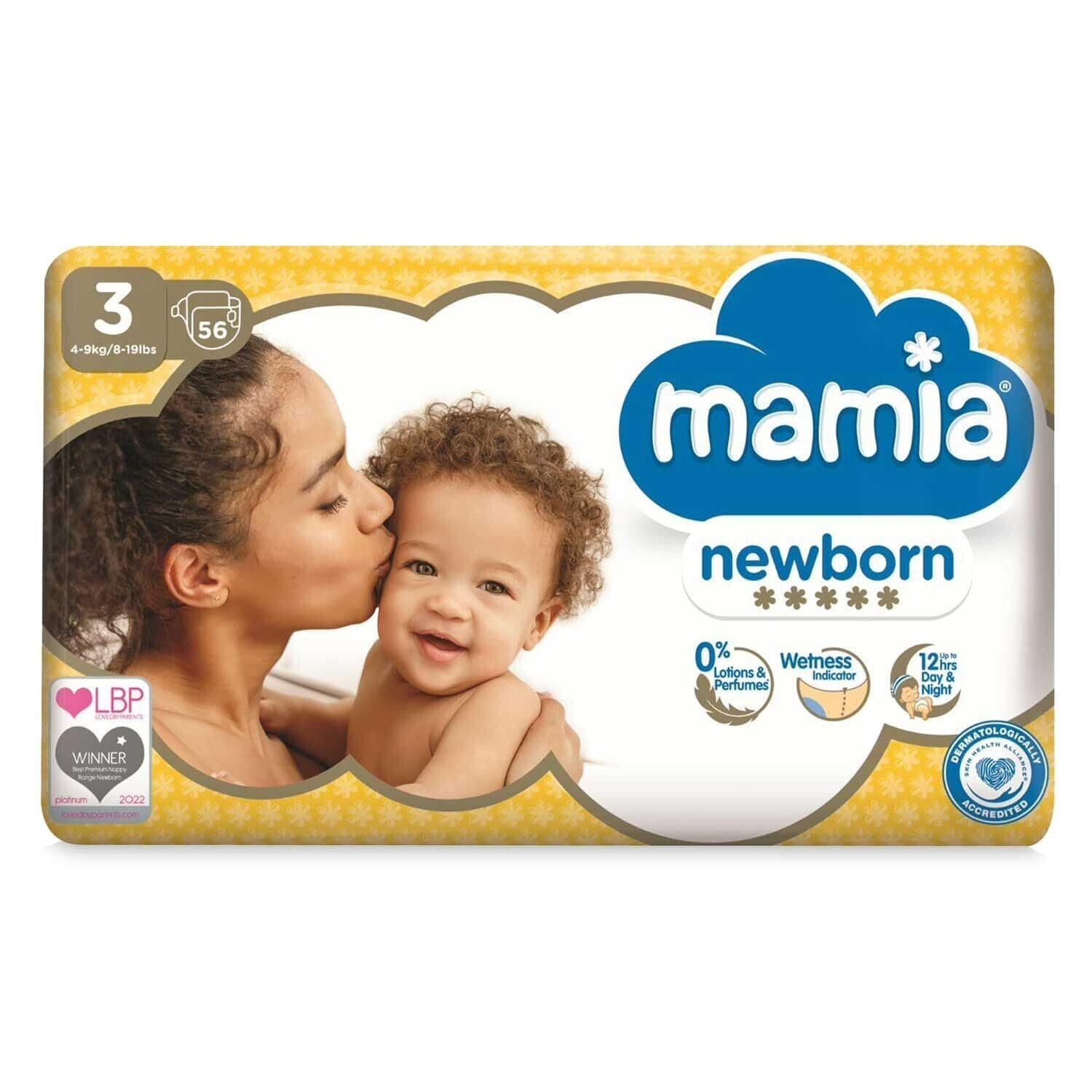 Mamia Ultra Dry Nappies Size 3 - Pack of 56