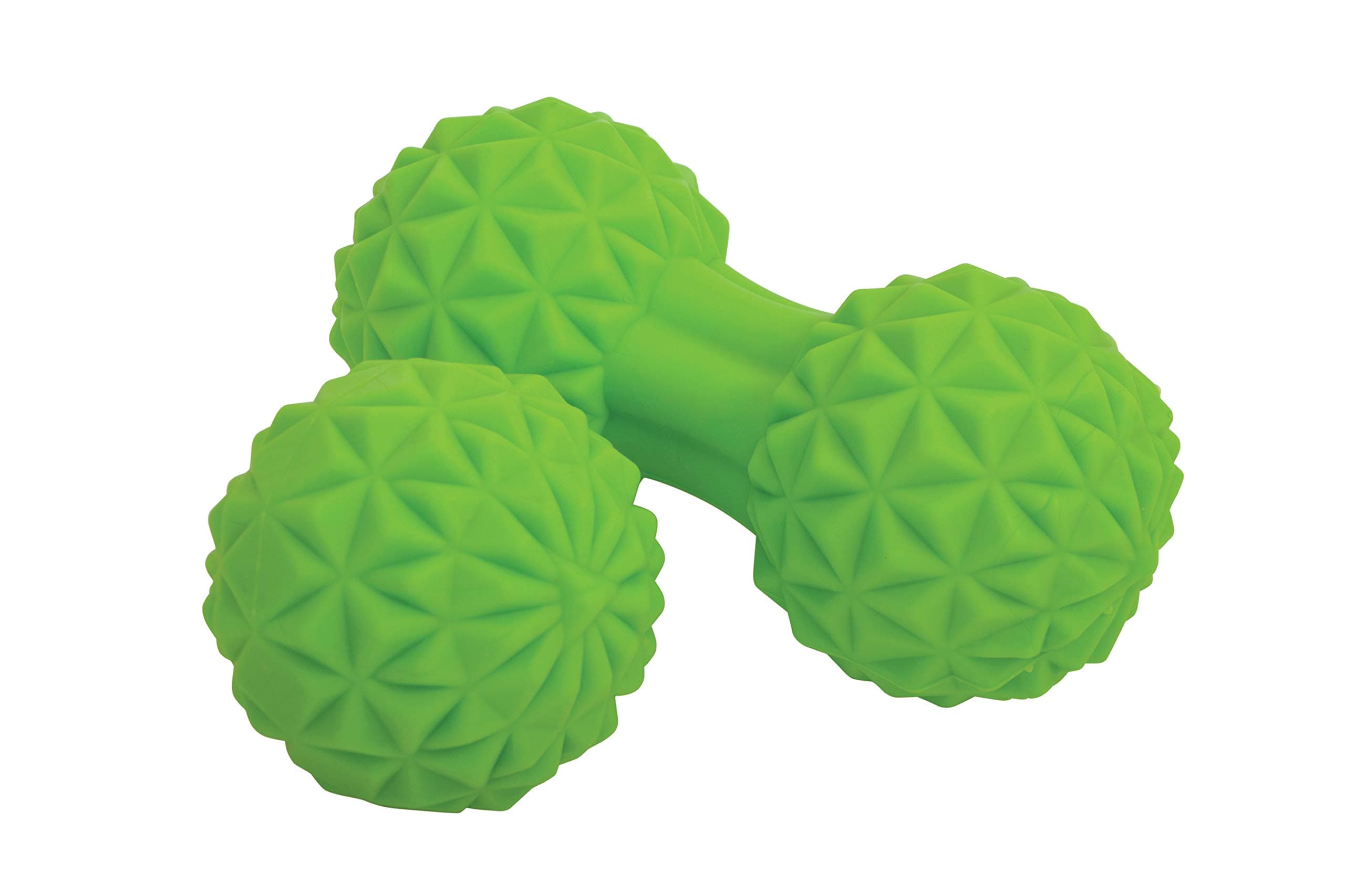 Schildkröt Fitness Massage Duo Set, 1 Ball with Bumps and 1 Massage Ball with Bumps Ø 60 mm, Self Massage Set, for Muscle Relaxation, Green