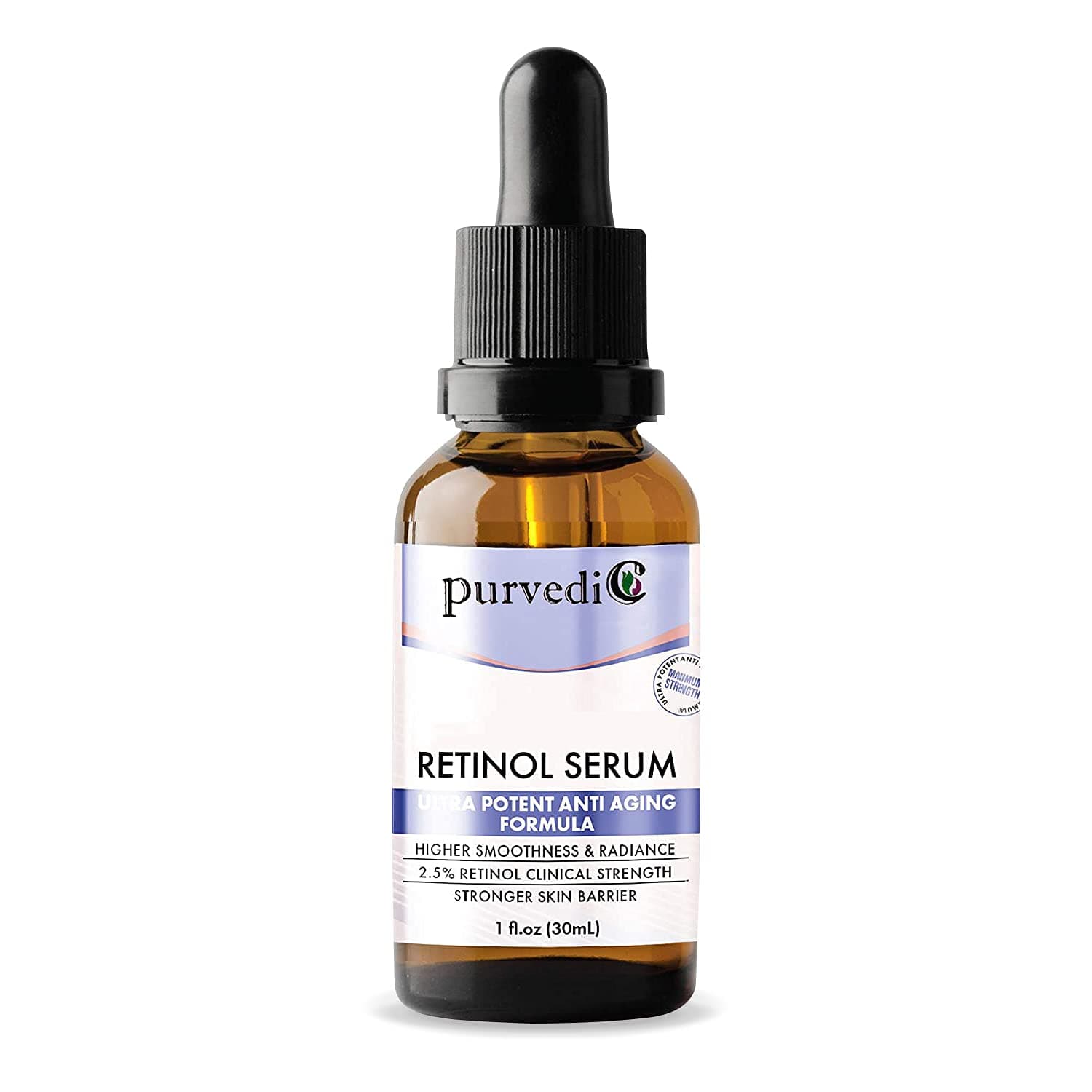 Purvedic Organics Retinol Serum 2.5% Instant Face Repair - Concentrated Retinol, Botanical Hyaluronic Acid for Anti Aging dark & Age Spots, Scars Repair most damages skin - 30ml
