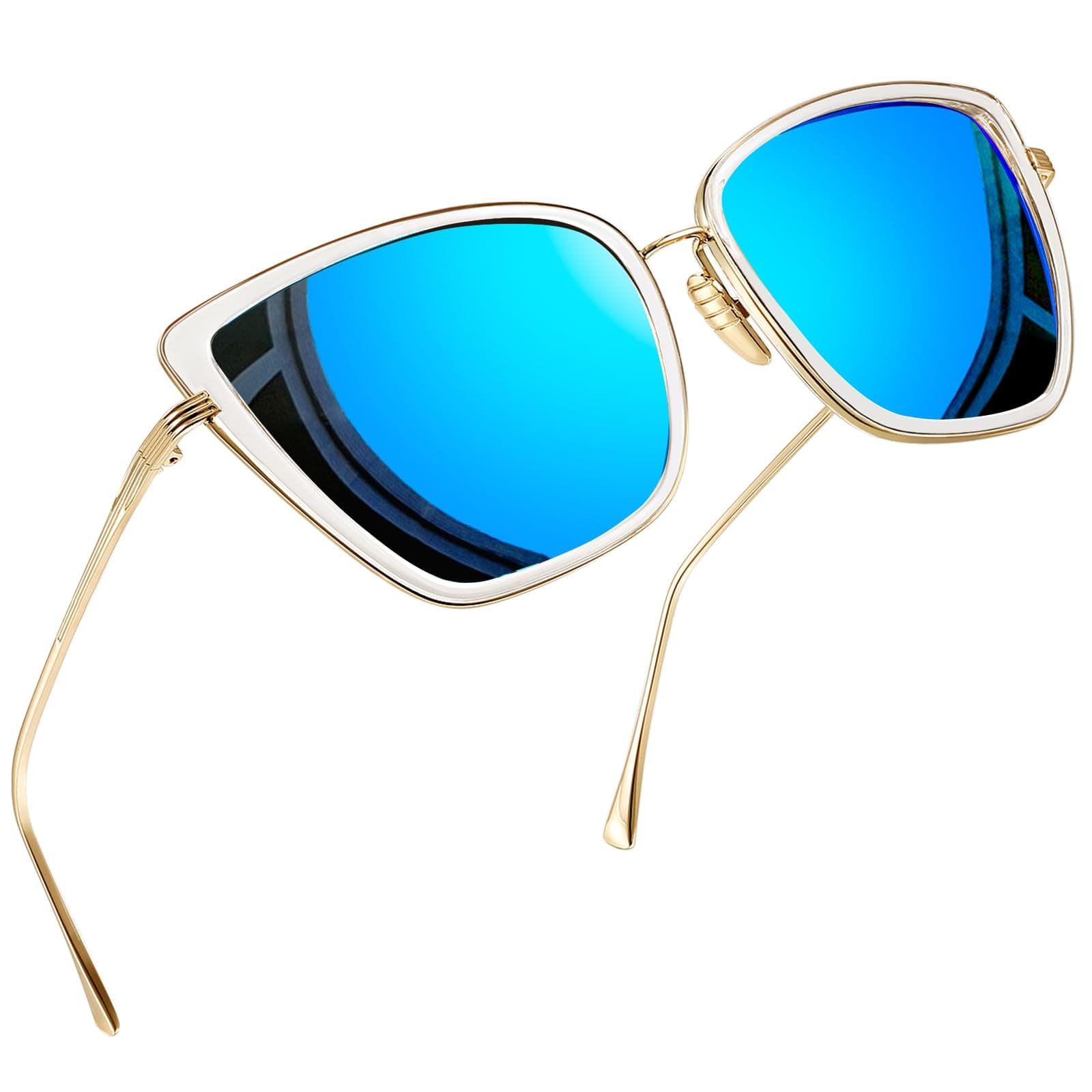 Oversized Cateye Sunglasses for Women Fashion Cat Eye Sun Glasses UV Protection Ladies Shades Sunnies