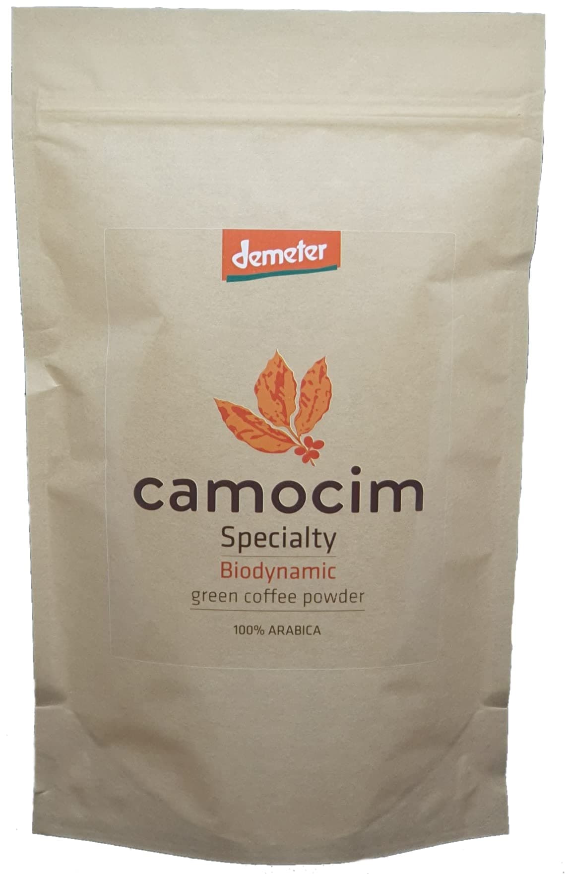 Organic Green Coffee Powder | Single-Origin Camocim Organic Farm, Brazil | 100% Arabica Green Coffee Beans Grounded | BIO Demeter Biodynamic Certified