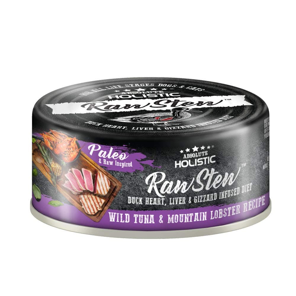 Absolute Holistic Rawstew - Wild Tuna & Mountain Lobster Recipe 12 X 80g