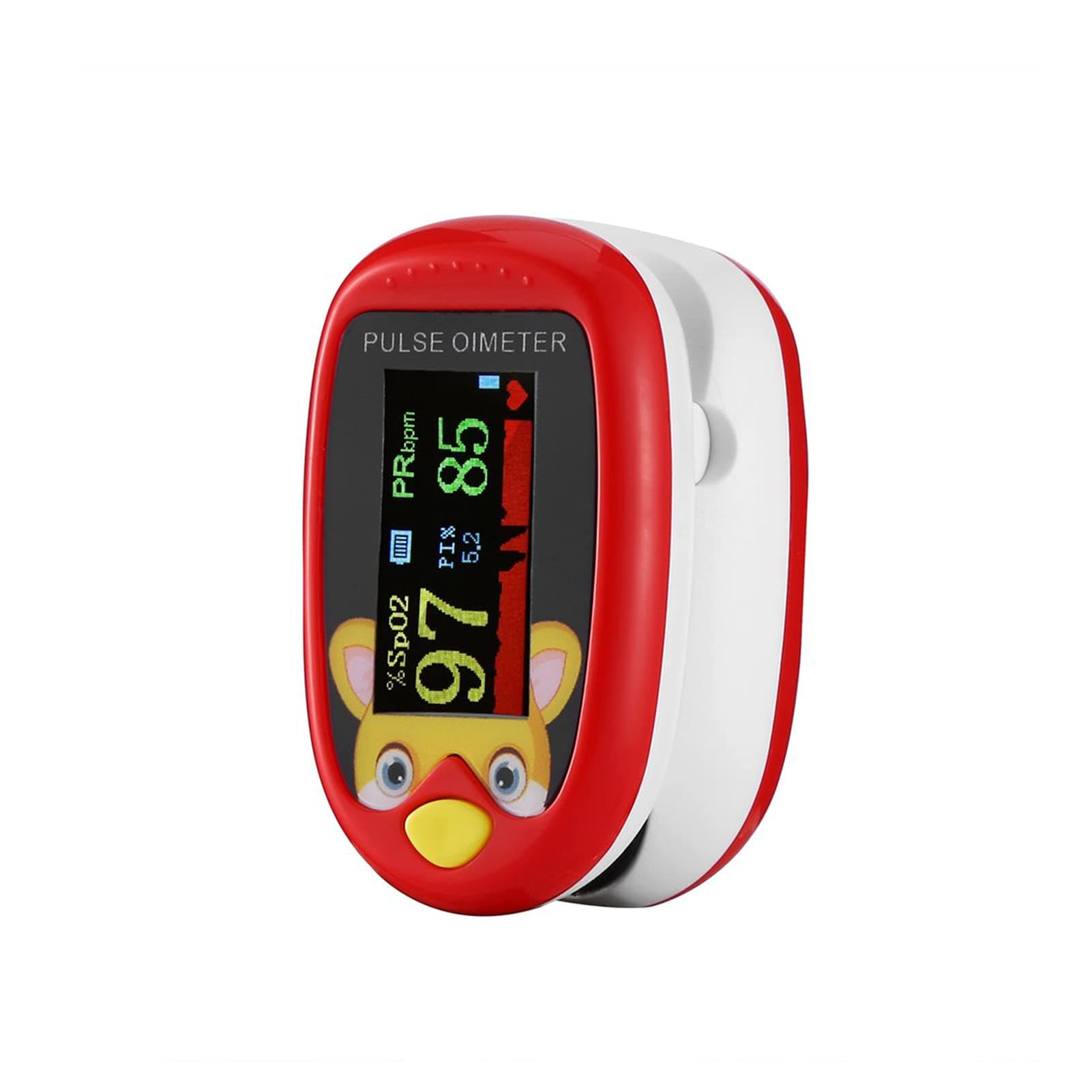 Pediatric SpO2 Blood Oxygen Saturation Monitor, Pulse Oximeter Fingertip, Heart Rate Monitor and SpO2 Levels Portable Pulse Oximeter for Adult Portable OLED Display
