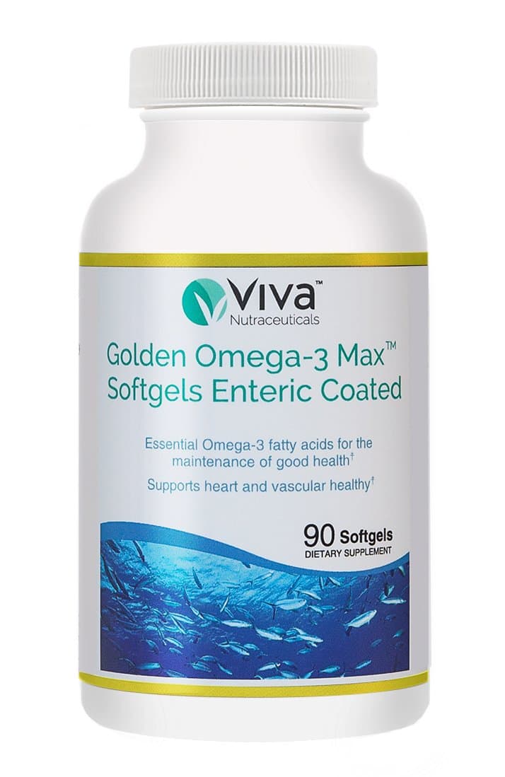 Viva Health Solutions Golden Omega-3 Maxtm Enteric Coated Softgels, 90 Count