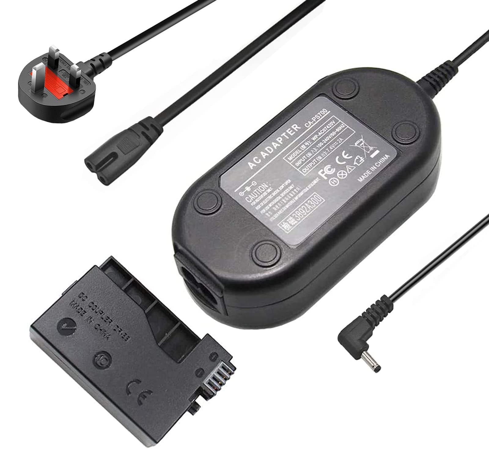 TKDY ACK-E8 Replacement AC Power Adapter Supply DR-E8 DC Coupler Charger Kit for Canon EOS Rebel T5i T4i T3i T2i Kiss X6 X5 X4 700D 650D 600D 550D