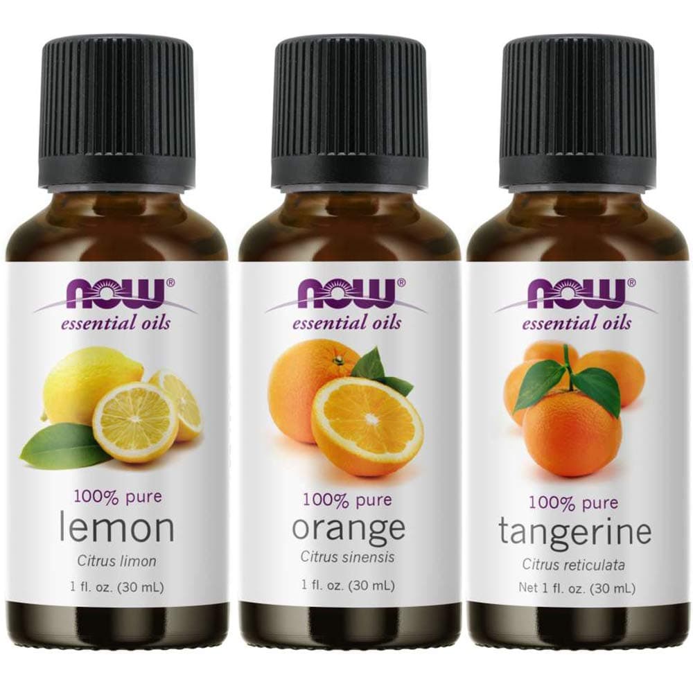 3-Pack Variety of Now Essential Oils Citrus Blend - Orange, Tangerine, Lemon