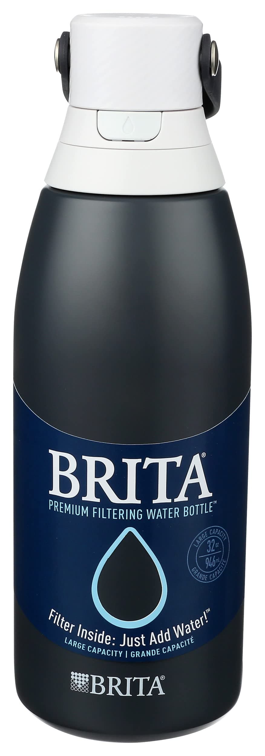 Brita Stainless Steel Water Bottle with Filter Carbon 32oz, 1 EA
