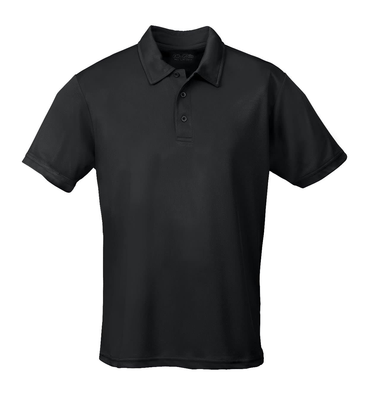 Mens Wicking Polo Shirt Jet Black 4XL