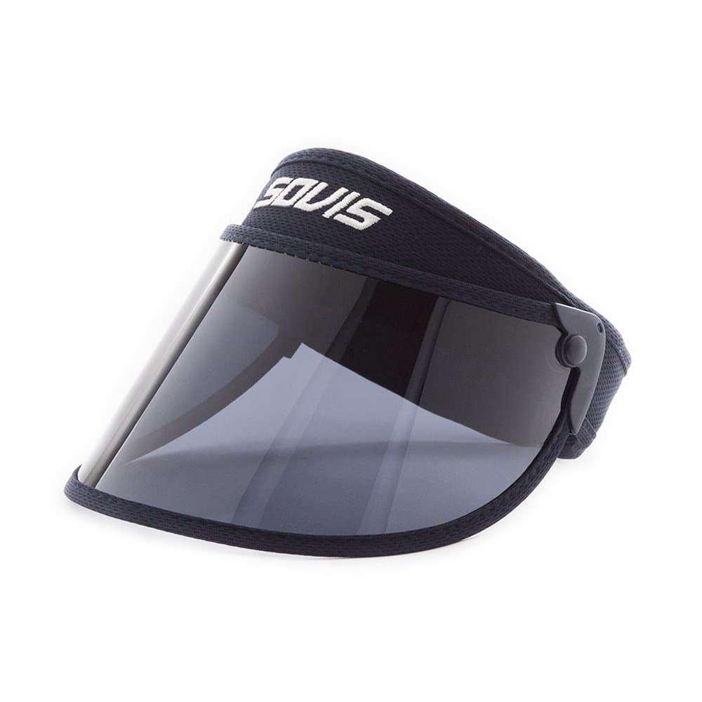 Sovis Kids Sized Navy Blue 97% up Uv Facial Protection Solar Visor Worldwide Patented