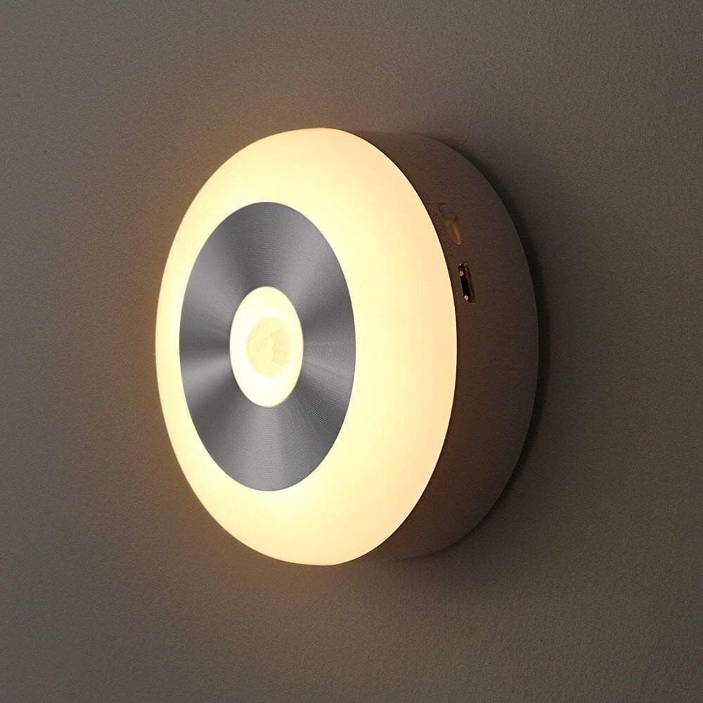 Premium Motion Sensor LED Light, Motion-Sensing Battery Powered LED Stick-Anywhere Nightlight, Wall Light for Entrance, Hallway, Basement, Garage, Bathroom, Cabinet, Closet (Warm White)