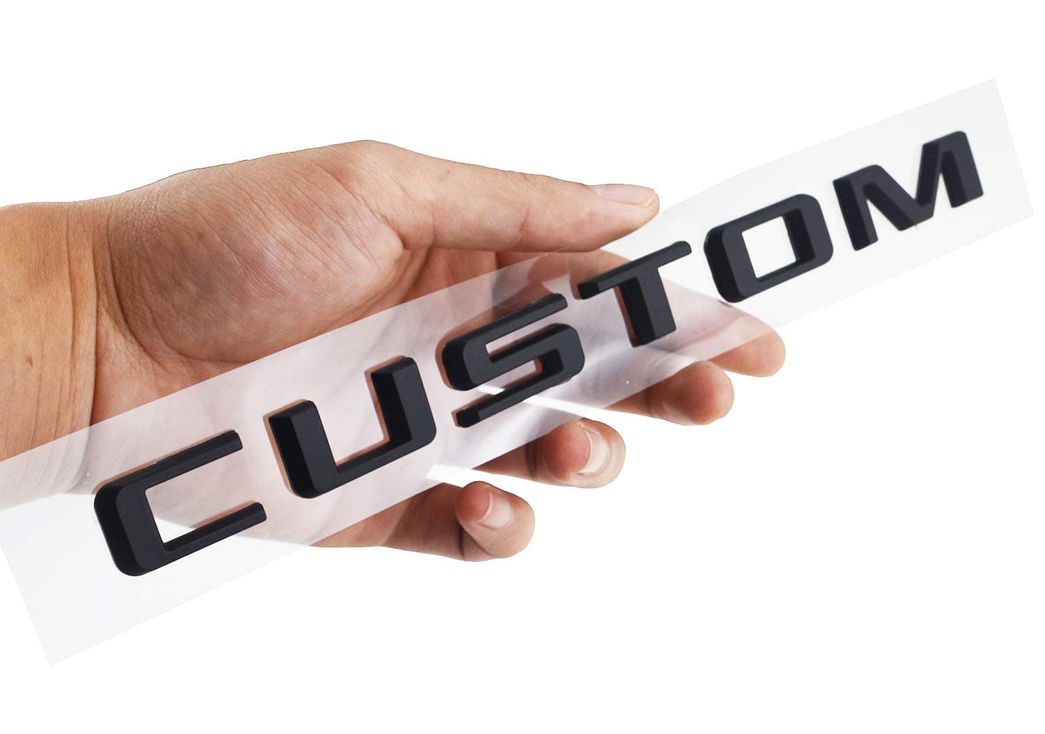 1x CUSTOM Letters Emblems 3D Tailgate Decals Sticker Replacement for 2019-2020 Silverado Badge (Matte Black)