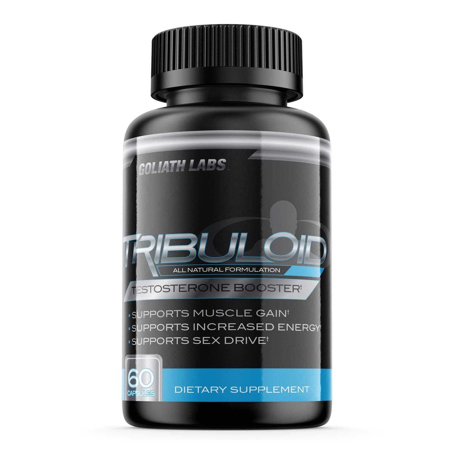 Men's Test Booster by Goliath Labs | Tribulus Terrestris | All Natural Booster | Increase Stamina | Estrogen Blocker | Tribuloid (60 Capsules)