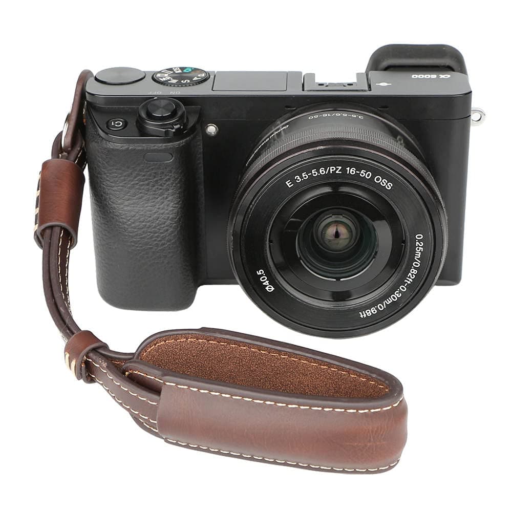 Camera Hand Wrist Strap Adjustable Camera Strap for A6000 A6300 A6500 X100F X100T X100S X100 X-T2 X-T10 X-T20 X-E2 X-E3 and other Mirrorless Cameras (Coffee)