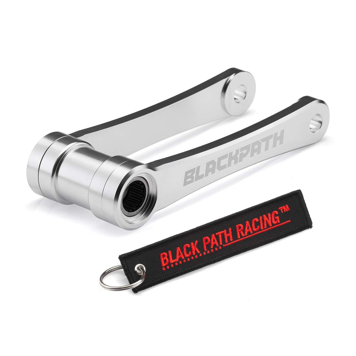 BlackPath - Fits Honda Lowering Link Kit CRF450R + CRF450X + CRF250X Motorcycle Rear Drop 140mm Links (Silver) T6 Billet