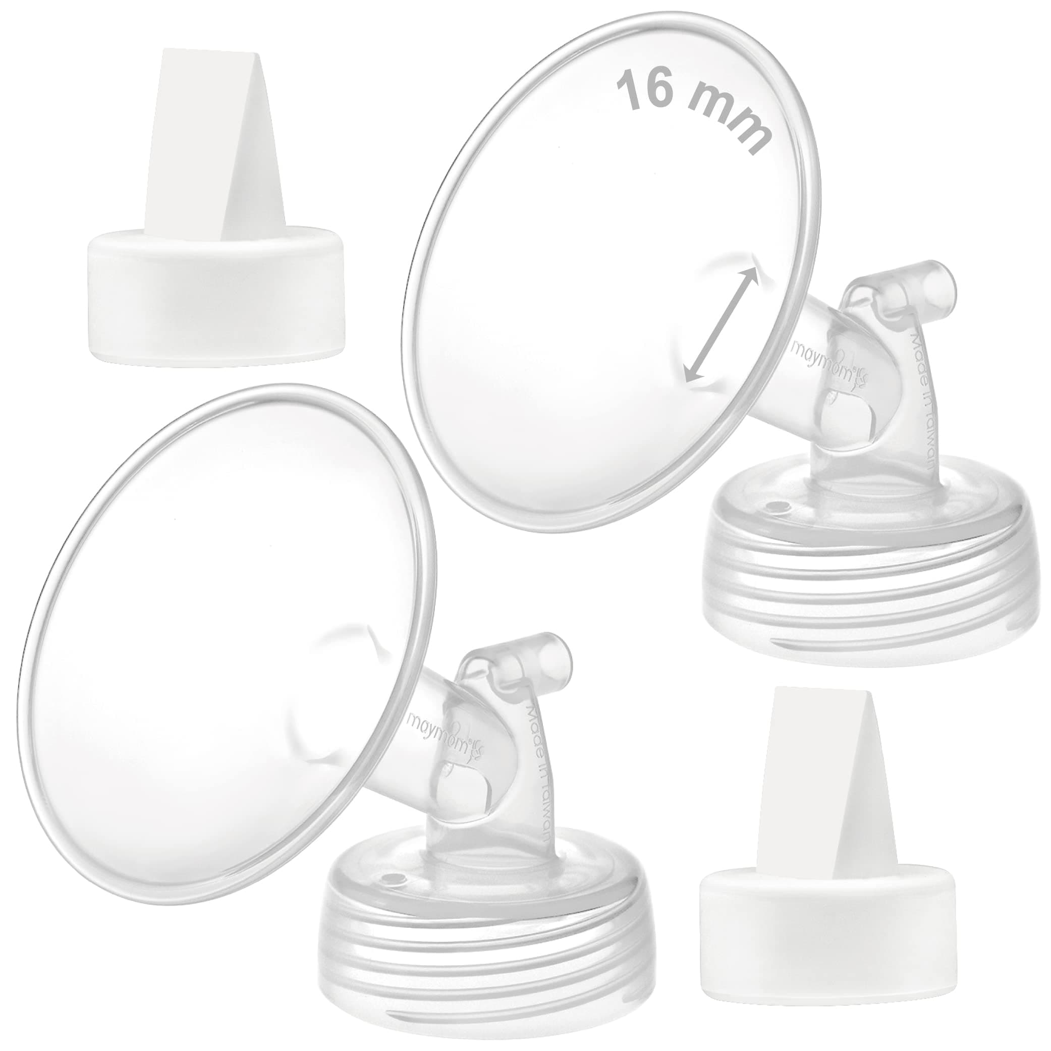 Maymom 16mm Flange and Duckbill Valve Compatible with Spectra S1 Spectra S2 Spectra 9 Plus Not Original Spectra Pump Parts Replace Spectra S2 Pump Parts Spectra Flange Spectra Duckbill Valve