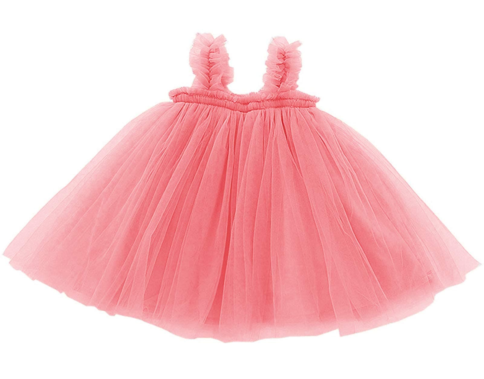 GSVIBKBaby Girls Tutu Dress Toddler Cotton Tutu Dress Infant Tulle Dresses Girl Sleeveless Princess Dress