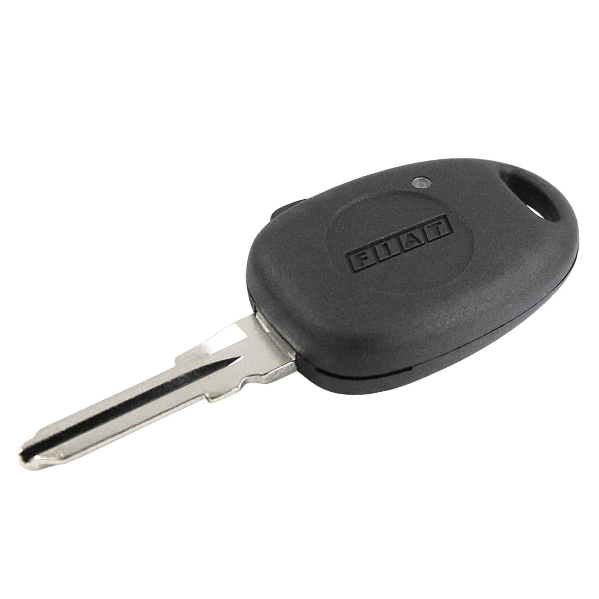 Key Cover Shell black 1 Side Button Remote And Blade Fiat Multipla Grande Punto Stilo Panda Doblo Ducato Bravo Brava chiavit RICAMBI Shell Car Keys Spare Logo without Electronic and Transponder