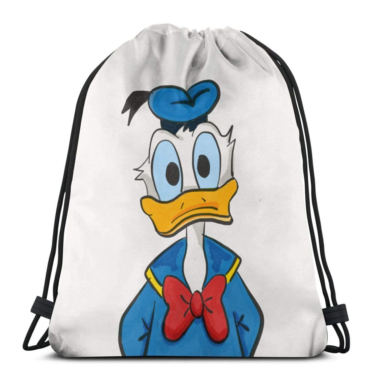 Classic Drawstring Bag-Cute Donald Duck Gym Backpack Shoulder Bags Sport Storage Bag For Man Women