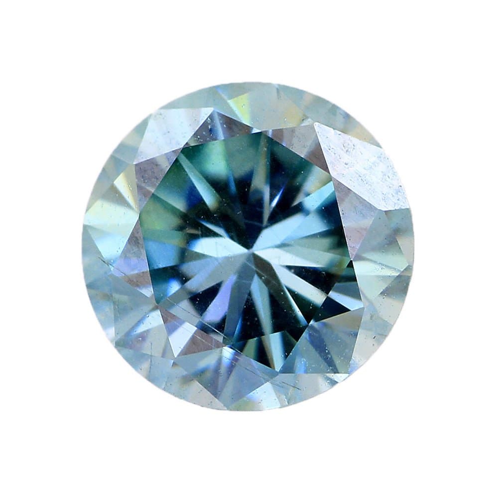 101J Jewels 1.15 Cts RBC Blue African Moissanite Gemstone With Certificate