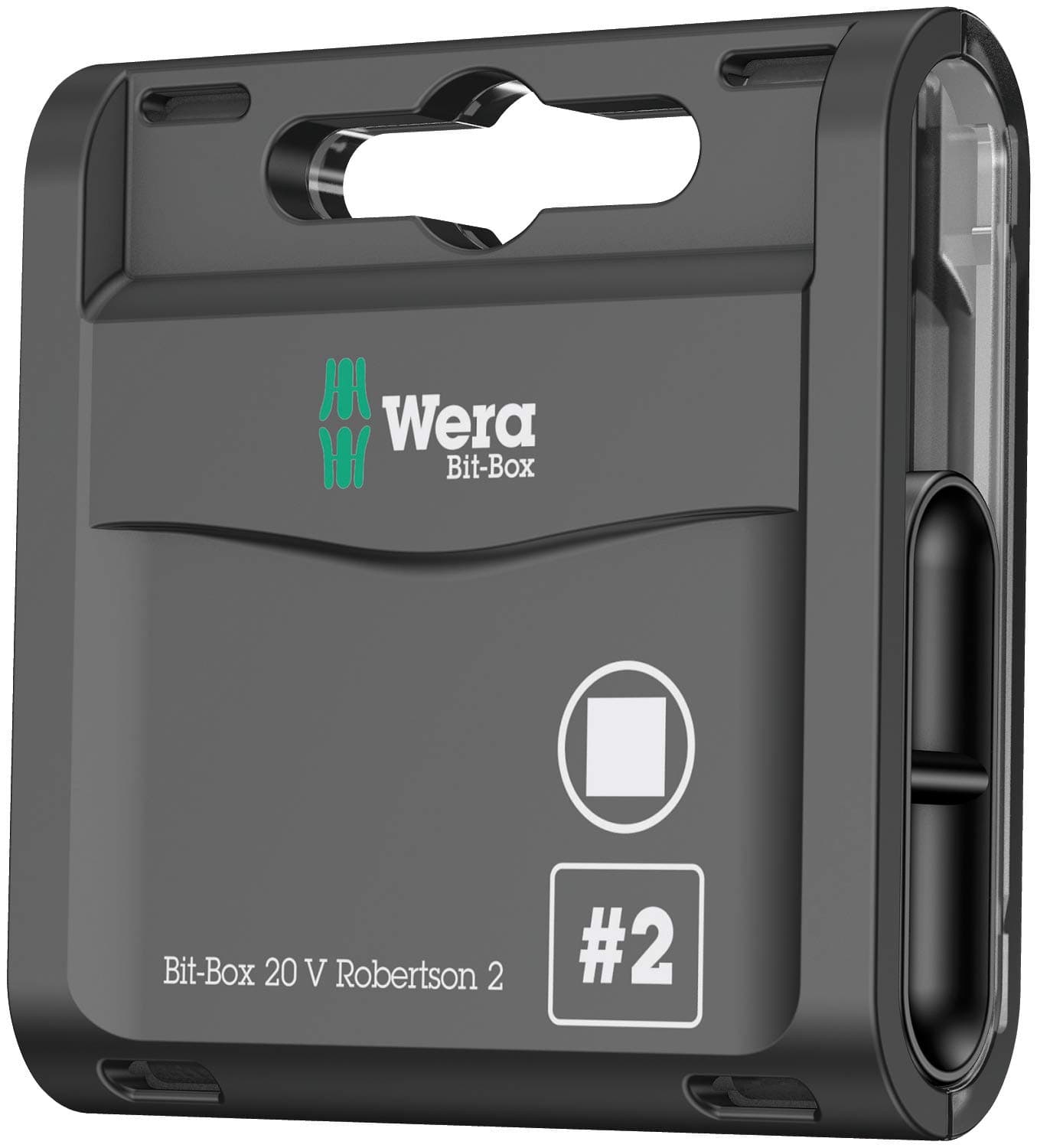 Wera - Bit-Box 20 H Extra Hard Bits Robertson 2 Square x 25mm 20 Piece