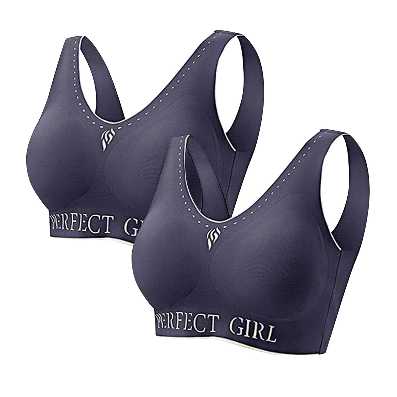 Womens Bras Comfortable No Wire Large Underwear Casual Yoga Size Back Fitness Sports 2PC Sports Women Bra Sport Bras