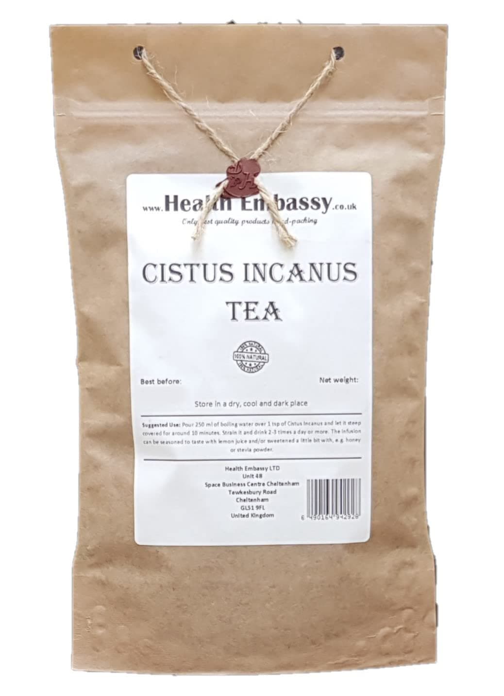 Health Embassy Cistus Incanus Tea, 100 g