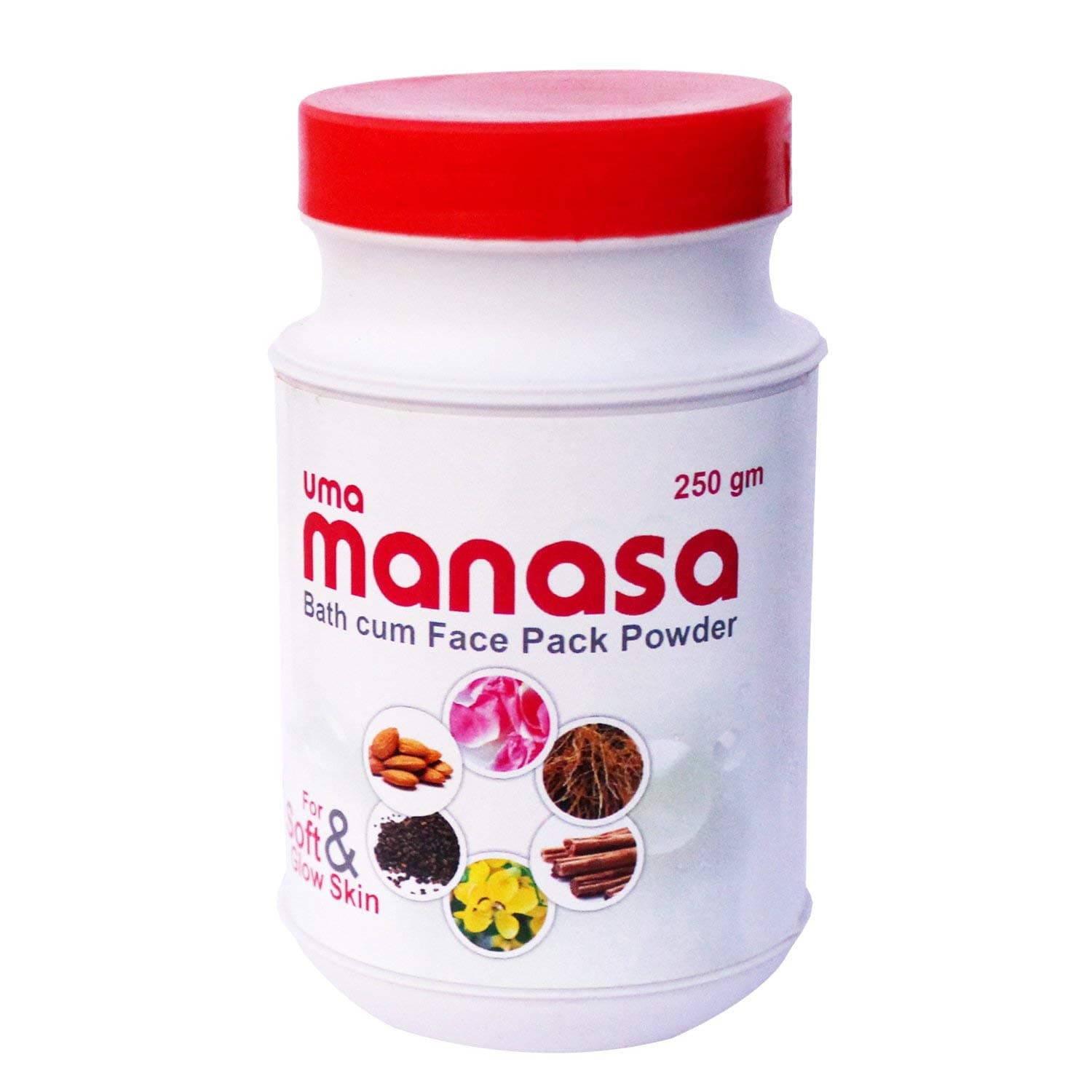 Manasa Herbal Products Bath Cum Face Pack Powder, 250 Gms