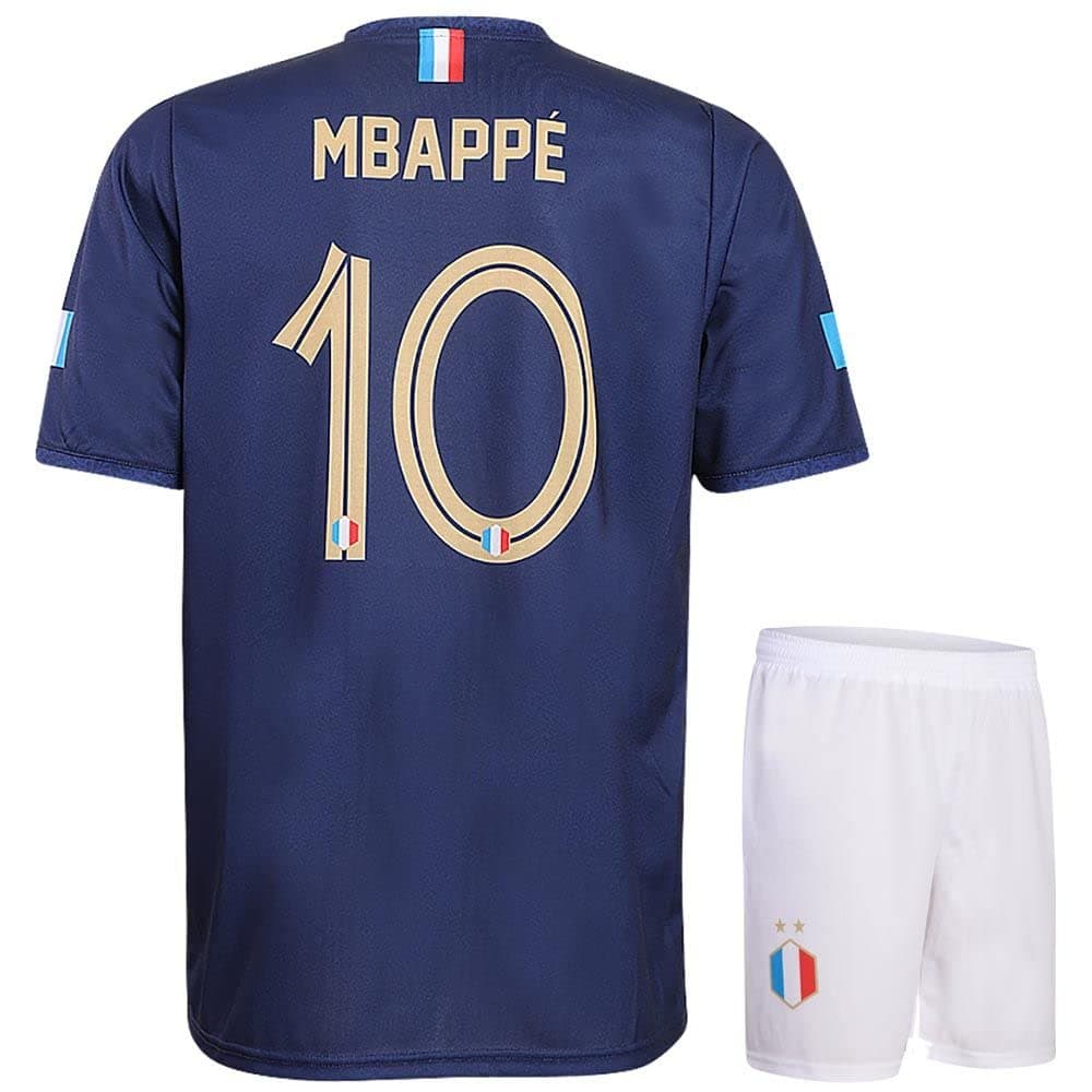 France Jersey Set Mbappe Home - 2022-2024 - Children and Adults - Boys - Men - Football Jersey - Football Gifts - Sports T-Shirt - Sportswear