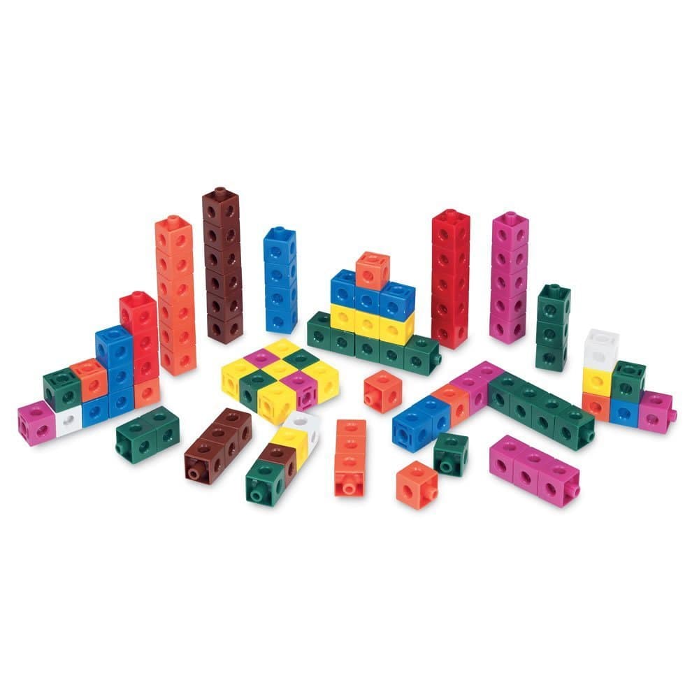 Snap Cubes, Math Linking Cubes, Plastic Cubes, Snap Blocks, Color Sorting, Connecting Cubes, Math Manipulatives, Counting Cubes for Kids Math, Math Cubes, Math Counters (Set of 100)