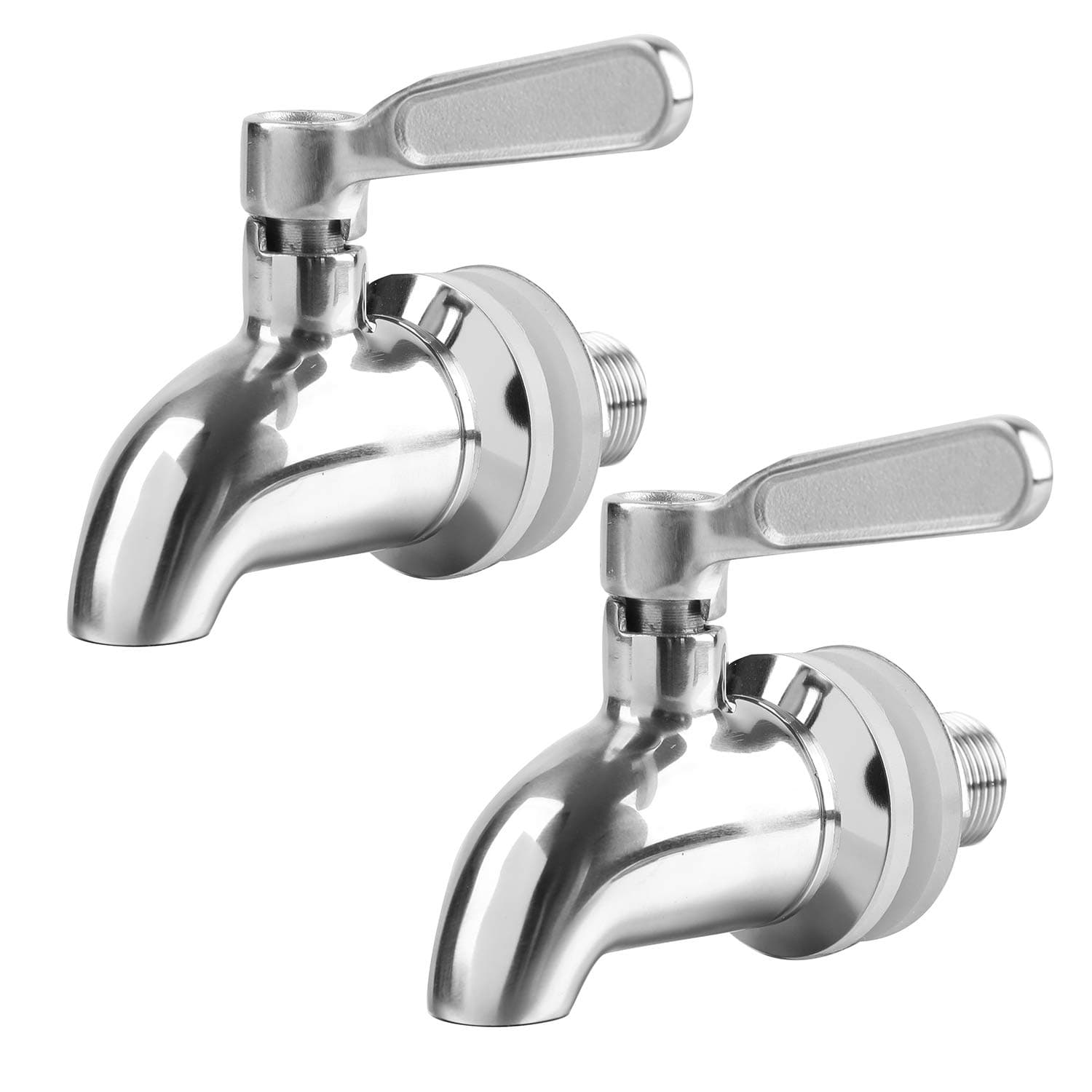 2 Pack Beverage Dispenser Replacement Spigot, Stainless Steel Polished Finished Water Drink Dispenser Replacement Faucet