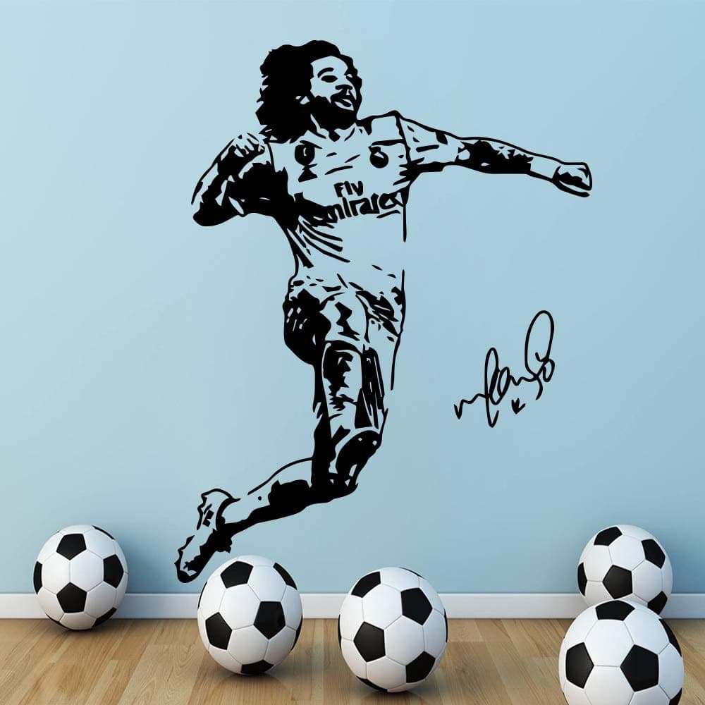 Marcelo Vieira Brazil Real Madrid Soccer Football Wall Decal Kids Boys Rooms Decoration Wallpaper Posters 42 * 56cm