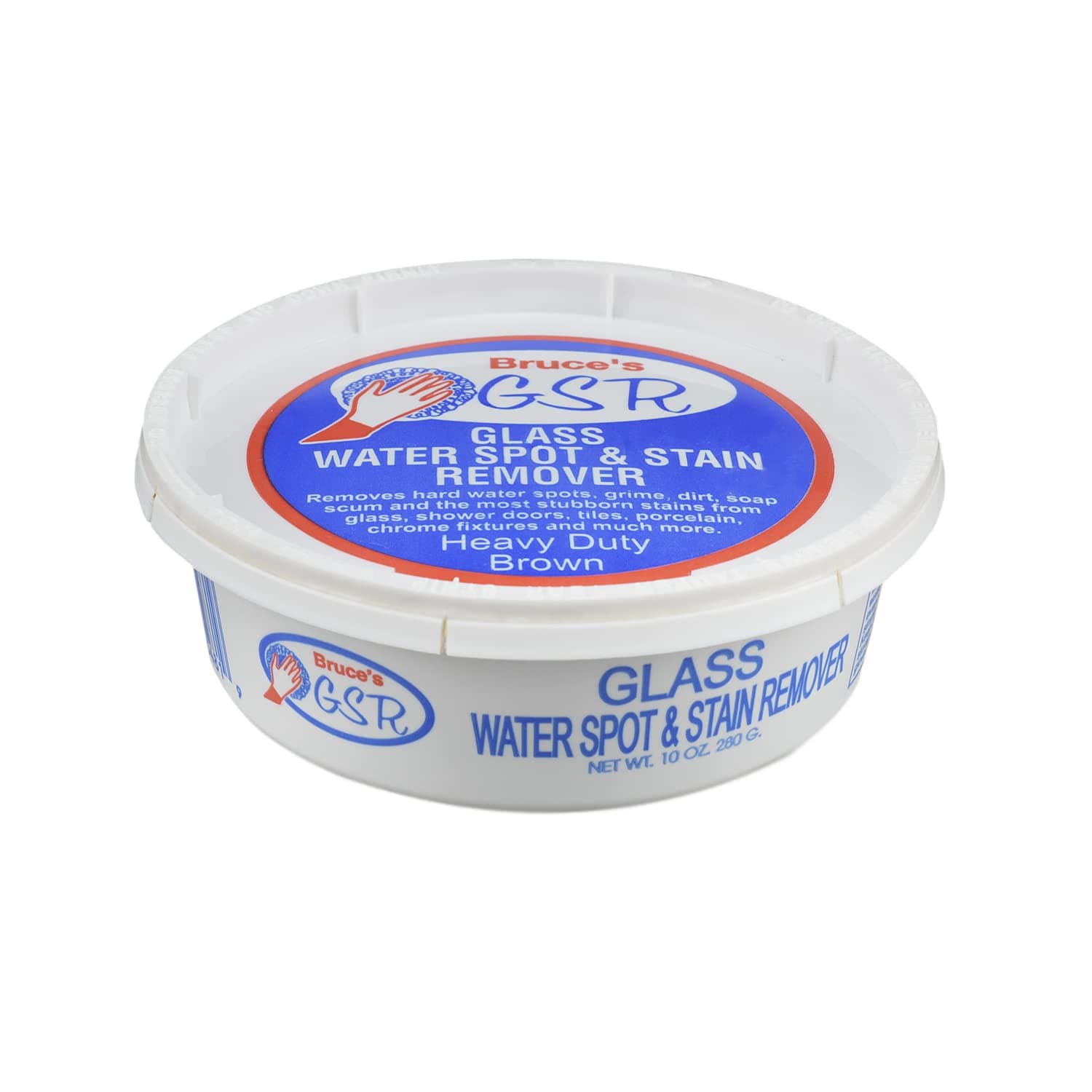 RACY ENTERPRISES Bruce'S Glass Stain Remover Plastic Tub 10 Oz, White