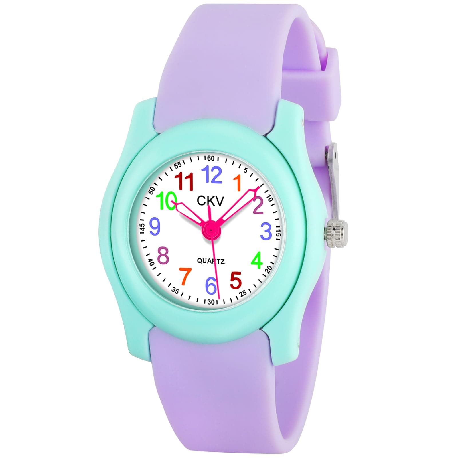 Kids Watch for Boys Girls Watches Age 3-12, 1.18" Dial-3 ATM Waterproof Child Wristwatch Time Teaching Easy to Read Kids Presents